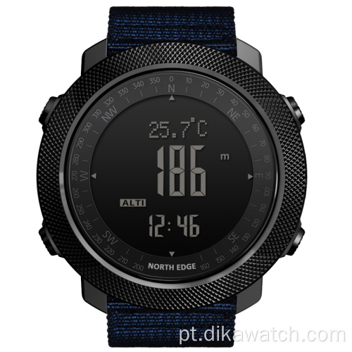 NORTH Sports Smart Relógio masculino multifuncional para alpinismo Smartwatch masculino para fitness Relógio impermeável com pulseira de nylon